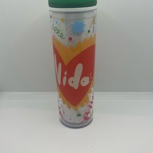 Starbucks limited edition VIDA Manuela Guillen, cold cup. 16oz (C13)